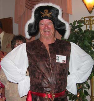 Brad in pirate costume at 40 year class reunion.